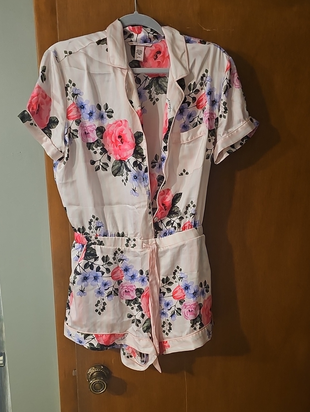 Victoria's Secret Pink Floral Pajama Romper